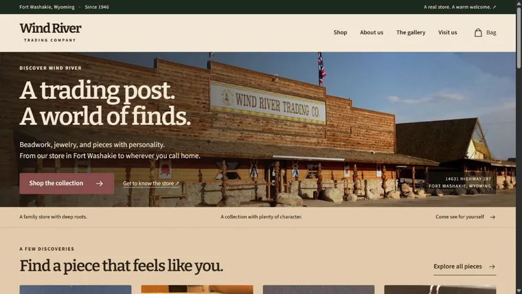 Wind River Trading Company homepage